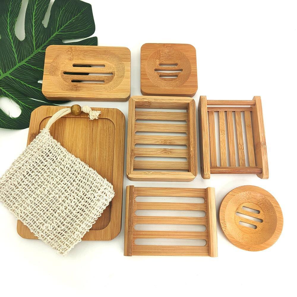 Natural Eco Friendly Bamboo Soap Dishes Tray Holder - Earth Thanks - Natural Eco Friendly Bamboo Soap Dishes Tray Holder - natural, vegan, eco-friendly, organic, sustainable, antimicrobial, bamboo, bath, bathroom, body care, home, house, hygiene, non toxic, portable, recyclable, recycle, recycle friendly, reusable, soap dish holder, sterile, vegan friendly