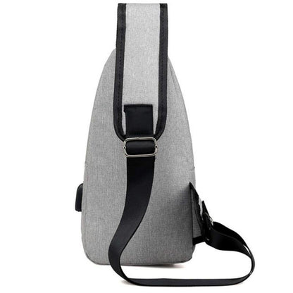 Smart Cotton Shoulder Bag - Earth Thanks - Smart Cotton Shoulder Bag - natural, vegan, eco-friendly, organic, sustainable, accessories, apparel, backpack, bag, camping, charger, compostable, cotton, handbag, man, men, non toxic, nylon, office, organization, outdoor, picnic, plant trees, portable, purse, recyclable, recycle, recycle friendly, reusable, rucksack, shoulder bag, smart bag, soft, sport, sports bag, tablet, travel, travel bag, traveling bag, unisex, usb, vegan friendly, woman, women