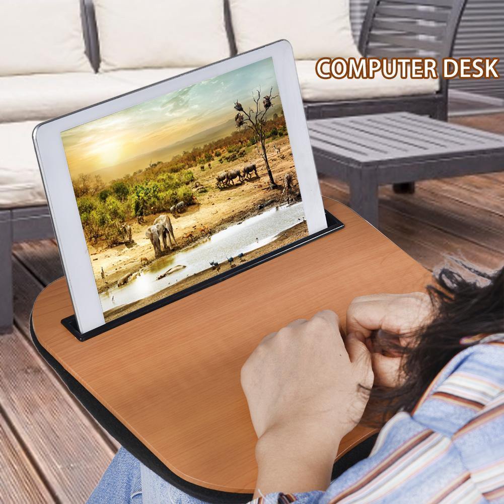 Portable Laptop and Tablet Holder - Earth Thanks - Portable Laptop and Tablet Holder - natural, vegan, eco-friendly, organic, sustainable, bamboo, comfortable, computer, computer holder, cushion, eco-friendly, holder, home, laptop, laptop holder, office, portable, tablet, tablet stand