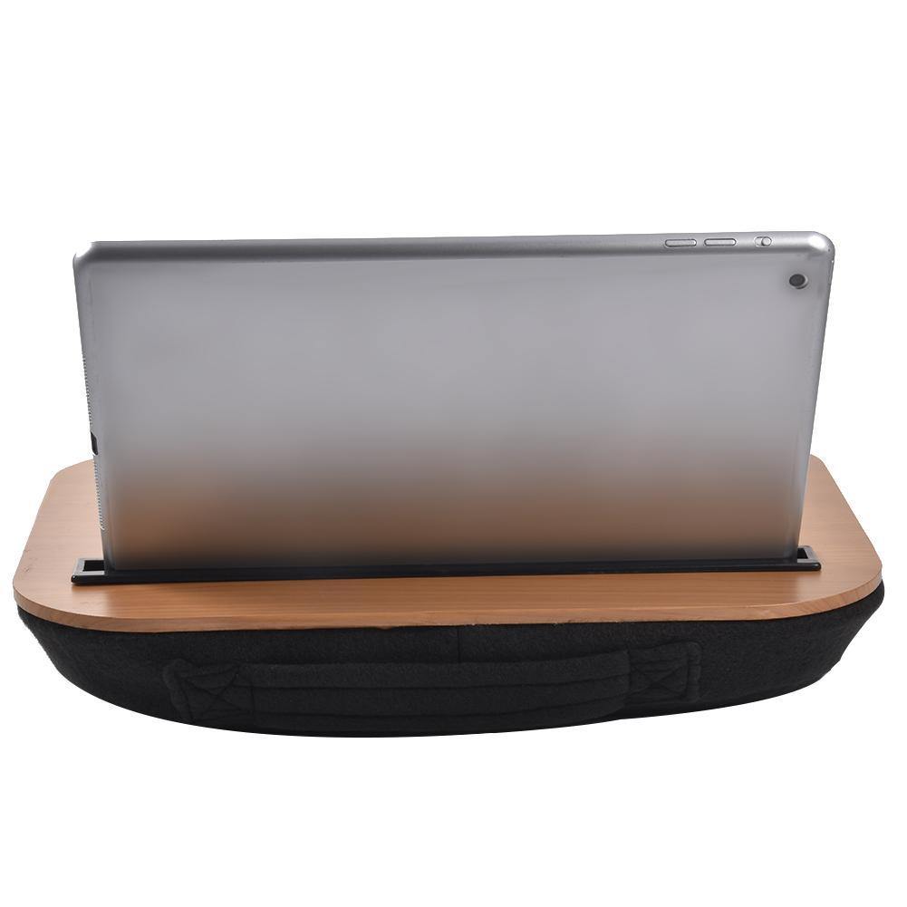 Portable Laptop and Tablet Holder - Earth Thanks - Portable Laptop and Tablet Holder - natural, vegan, eco-friendly, organic, sustainable, bamboo, comfortable, computer, computer holder, cushion, eco-friendly, holder, home, laptop, laptop holder, office, portable, tablet, tablet stand