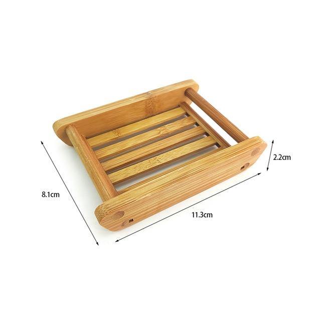 Natural Eco Friendly Bamboo Soap Dishes Tray Holder - Earth Thanks - Natural Eco Friendly Bamboo Soap Dishes Tray Holder - natural, vegan, eco-friendly, organic, sustainable, antimicrobial, bamboo, bath, bathroom, body care, home, house, hygiene, non toxic, portable, recyclable, recycle, recycle friendly, reusable, soap dish holder, sterile, vegan friendly