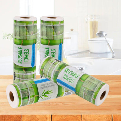 Reusable Bamboo Antibacterial Paper Towels - Kitchen Cleaning