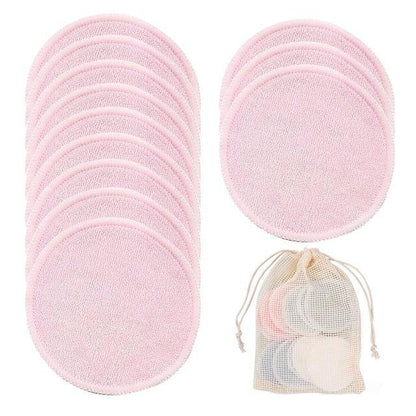 Reusable Natural Cotton Make-Up Pads - Set of 12