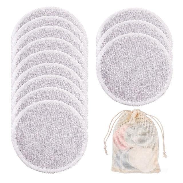 Reusable Natural Cotton Make-Up Pads - Set of 12