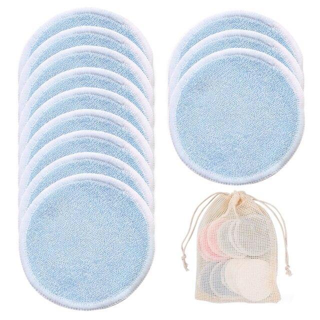 Reusable Natural Cotton Make-Up Pads - Set of 12