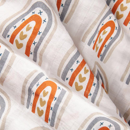 Organic Cotton Baby Swaddle Blankets - Pack of 4