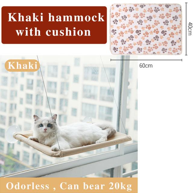 Cat Hammock Cute Hanging Beds - Earth Thanks - Cat Hammock Cute Hanging Beds - natural, vegan, eco-friendly, organic, sustainable, bedding, cat, cat bed, cat fun, cat hammock, cat hanging bed, cat life, cat window bed, cats, cats comfort, dog, fun cat bed, love my cat, mesh, pet, pet accessories, pet bedding, pet carrier, pet comfort, pet friendly, pet life, pets, sunny seat, wall hanging cat bed