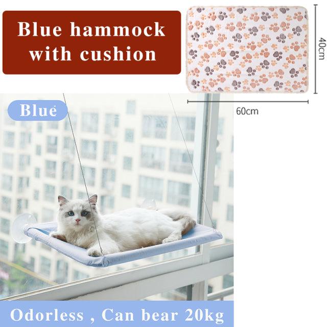 Cat Hammock Cute Hanging Beds - Earth Thanks - Cat Hammock Cute Hanging Beds - natural, vegan, eco-friendly, organic, sustainable, bedding, cat, cat bed, cat fun, cat hammock, cat hanging bed, cat life, cat window bed, cats, cats comfort, dog, fun cat bed, love my cat, mesh, pet, pet accessories, pet bedding, pet carrier, pet comfort, pet friendly, pet life, pets, sunny seat, wall hanging cat bed