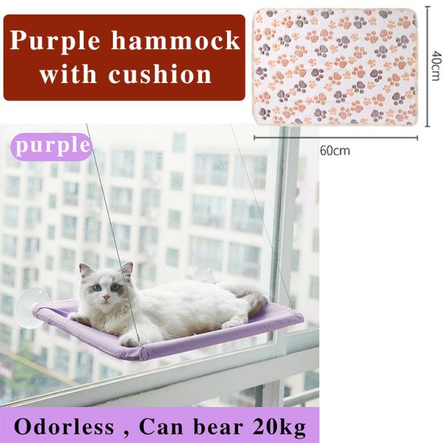 Cat Hammock Cute Hanging Beds - Earth Thanks - Cat Hammock Cute Hanging Beds - natural, vegan, eco-friendly, organic, sustainable, bedding, cat, cat bed, cat fun, cat hammock, cat hanging bed, cat life, cat window bed, cats, cats comfort, dog, fun cat bed, love my cat, mesh, pet, pet accessories, pet bedding, pet carrier, pet comfort, pet friendly, pet life, pets, sunny seat, wall hanging cat bed