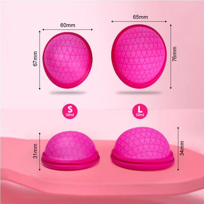 Eco-Friendly Reusable Menstrual Silicone Discs - Set of 10