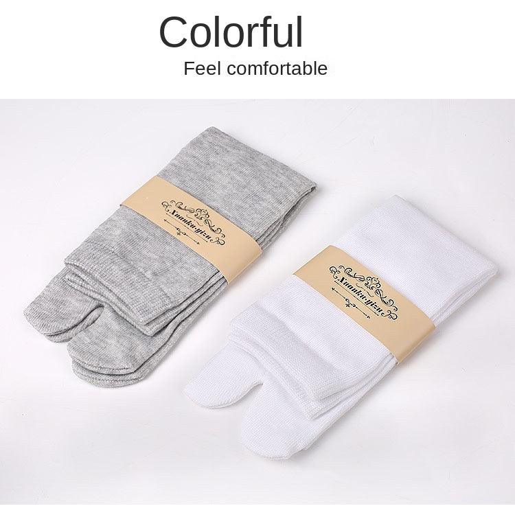 Eco-Friendly Cotton and Bamboo Japanese Tabi Toe Socks - 3 Pack