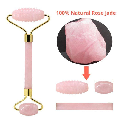 Rose Quartz Eye Mask Face Massage Roller - Earth Thanks - Rose Quartz Eye Mask Face Massage Roller - natural, vegan, eco-friendly, organic, sustainable, beauty, body, body care, chakra, chakra therapy, crystal therapy, eco, eco-friendly, ecofriendly, environment, environmental friendly, eye mask, face massage, health & beauty, massage, natural, natural beauty, natural stone, natural therapy, non toxic, portable, recyclable, recycle friendly, relaxation, rose quartz, safe, sustainable, vegan, vegan friendly