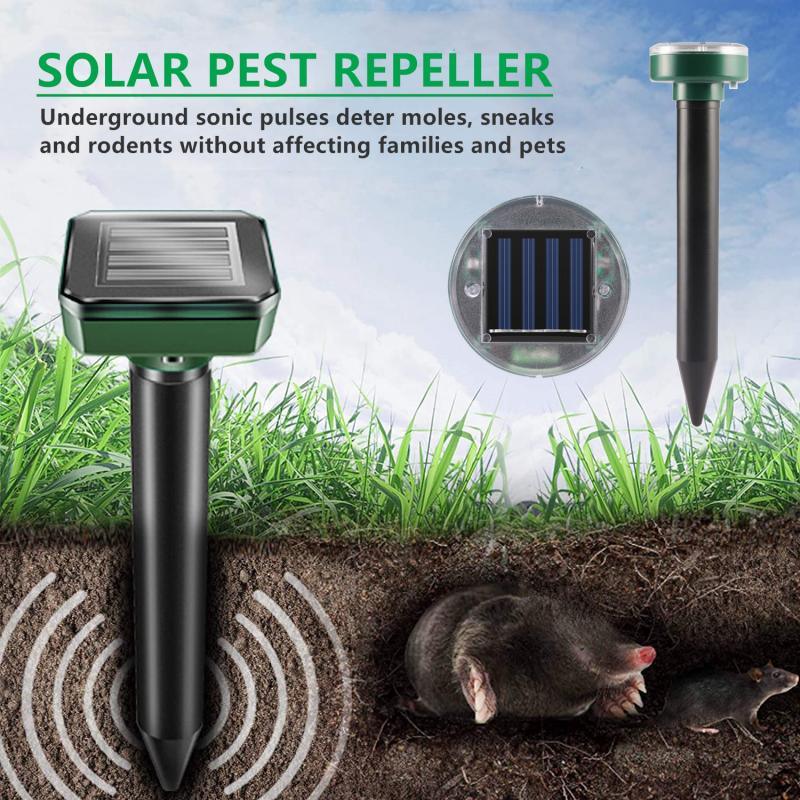 Waterproof Solar Ultrasonic Mole Rat Pest Mice Repeller - Earth Thanks - Waterproof Solar Ultrasonic Mole Rat Pest Mice Repeller - natural, vegan, eco-friendly, organic, sustainable, eco-friendly, garden, mice repeller, pest repeller, rat repeller, solar, ultrasonic