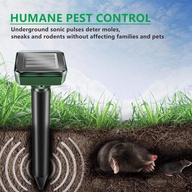 Waterproof Solar Ultrasonic Mole Rat Pest Mice Repeller - Earth Thanks - Waterproof Solar Ultrasonic Mole Rat Pest Mice Repeller - natural, vegan, eco-friendly, organic, sustainable, eco-friendly, garden, mice repeller, pest repeller, rat repeller, solar, ultrasonic