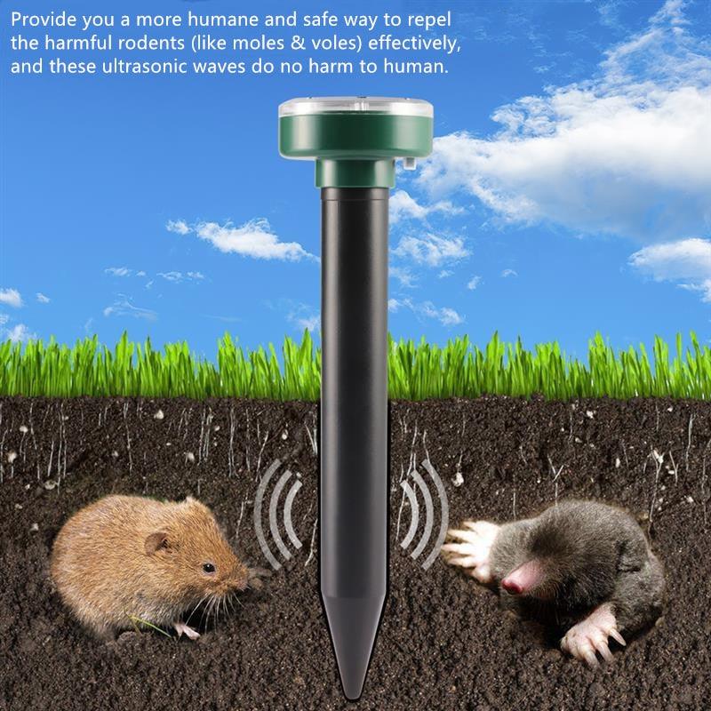 Waterproof Solar Ultrasonic Mole Rat Pest Mice Repeller - Earth Thanks - Waterproof Solar Ultrasonic Mole Rat Pest Mice Repeller - natural, vegan, eco-friendly, organic, sustainable, eco-friendly, garden, mice repeller, pest repeller, rat repeller, solar, ultrasonic