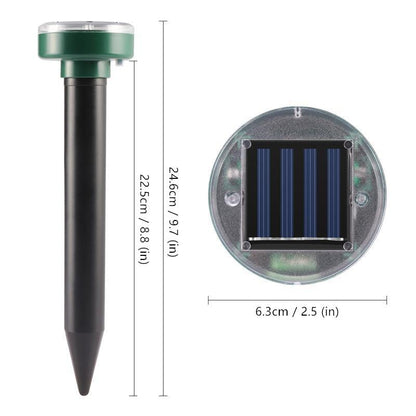 Waterproof Solar Ultrasonic Mole Rat Pest Mice Repeller - Earth Thanks - Waterproof Solar Ultrasonic Mole Rat Pest Mice Repeller - natural, vegan, eco-friendly, organic, sustainable, eco-friendly, garden, mice repeller, pest repeller, rat repeller, solar, ultrasonic