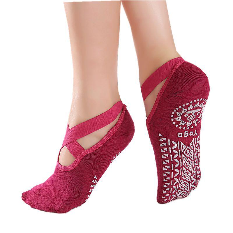 Women Bandage Yoga Socks - Earth Thanks - Women Bandage Yoga Socks - natural, vegan, eco-friendly, organic, sustainable, accessories, anti-friction, apparel, ballet, barefoot, biodegradable, breathable, comfortable, cotton, cotton fiber, dance, easy to wear, fitness, free size, natural, non slipping, pilates, plastic-free, sock, socks, sport, sports, sports leggings, sports wear, sportsware, sportswear, Sportwear, vegan, workout, Yoga, Yoga & Sport, yoga leggings