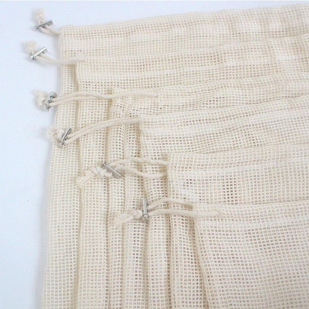 Reusable Cotton Mesh Bags - Earth Thanks - Reusable Cotton Mesh Bags - natural, vegan, eco-friendly, organic, sustainable, bag, camping, compostable, container, cotton, eco shoppers, food, food storage, food wrap, fresh, home, home care, house, housekeeping, lunch box, non toxic, organic, organic cotton, organization, outdoor, picnic, plant trees, portable, recyclable, recycle, recycle friendly, reusable, save food, shopper, soft, tools, travel, vegan friendly, washing machine