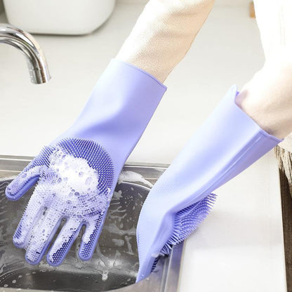 Silicone Antibacterial Magic Kitchen Cleaning Gloves - Earth Thanks - Silicone Antibacterial Magic Kitchen Cleaning Gloves - natural, vegan, eco-friendly, organic, sustainable, bathroom, cleaning, cleaning products, dinnerware, disposable, food grade silicone, home, home care, house, housekeeping, men, non toxic, recyclable, recycle, recycle friendly, reusable, silicone, sterile, tableware, unisex, water, woman, women