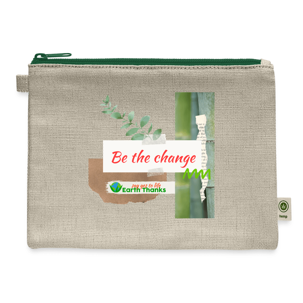 Hemp and Cotton Carry All Pouch with Customizable Design - Earth Thanks - Hemp and Cotton Carry All Pouch with Customizable Design - natural, vegan, eco-friendly, organic, sustainable, Accessories, bag, Bags & Backpacks, cotton, customizable, hemp, pouch, SPOD