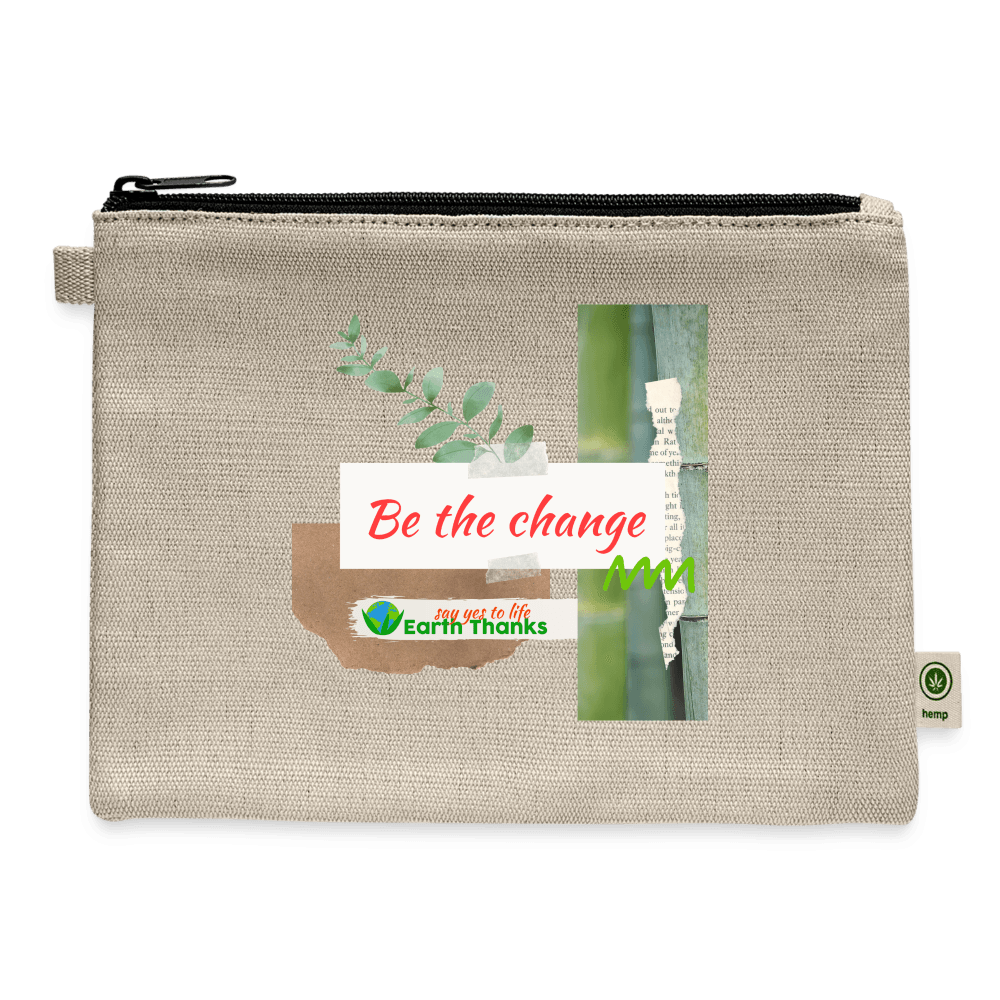 Hemp and Cotton Carry All Pouch with Customizable Design - Earth Thanks - Hemp and Cotton Carry All Pouch with Customizable Design - natural, vegan, eco-friendly, organic, sustainable, Accessories, bag, Bags & Backpacks, cotton, customizable, hemp, pouch, SPOD
