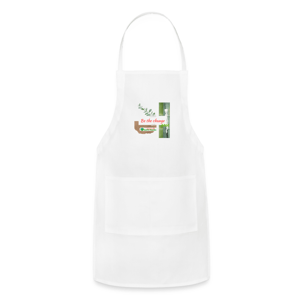 Adjustable Apron with Customizable Design - Earth Thanks - Adjustable Apron with Customizable Design - natural, vegan, eco-friendly, organic, sustainable, Accessories, Aprons, customizable, Men, SPOD, Women, Workwear