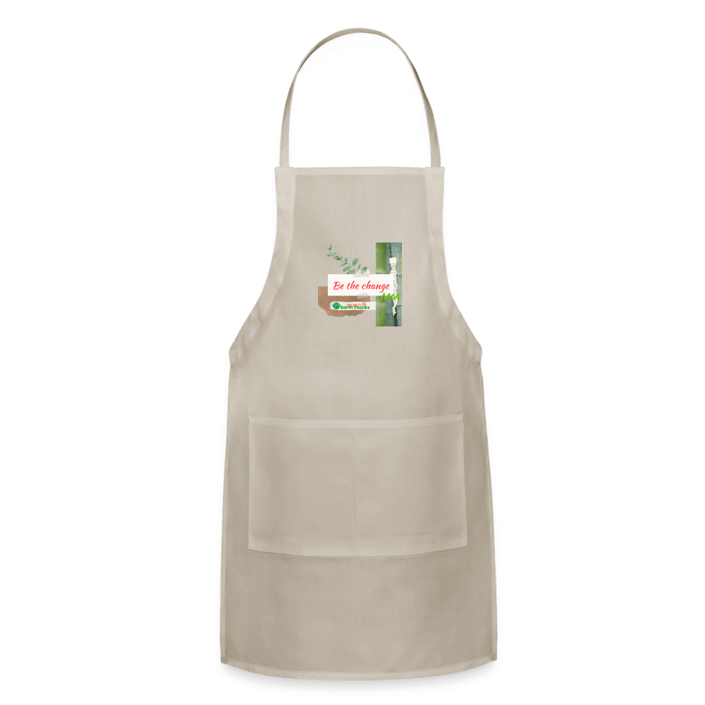 Adjustable Apron with Customizable Design - Earth Thanks - Adjustable Apron with Customizable Design - natural, vegan, eco-friendly, organic, sustainable, Accessories, Aprons, customizable, Men, SPOD, Women, Workwear