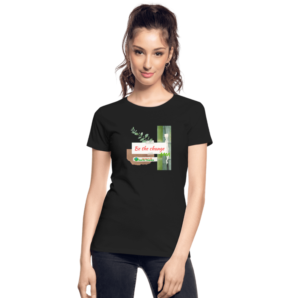 Women’s Premium Organic T-Shirt with Customizable Design - Earth Thanks - Women’s Premium Organic T-Shirt with Customizable Design - natural, vegan, eco-friendly, organic, sustainable, apparel, customizable, Eco-Friendly Tees, SPOD, T-Shirts, Women