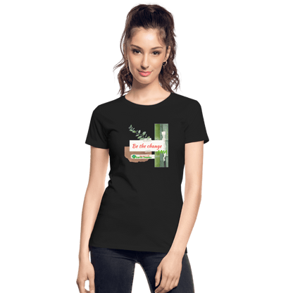 Women’s Premium Organic T-Shirt with Customizable Design - Earth Thanks - Women’s Premium Organic T-Shirt with Customizable Design - natural, vegan, eco-friendly, organic, sustainable, apparel, customizable, Eco-Friendly Tees, SPOD, T-Shirts, Women