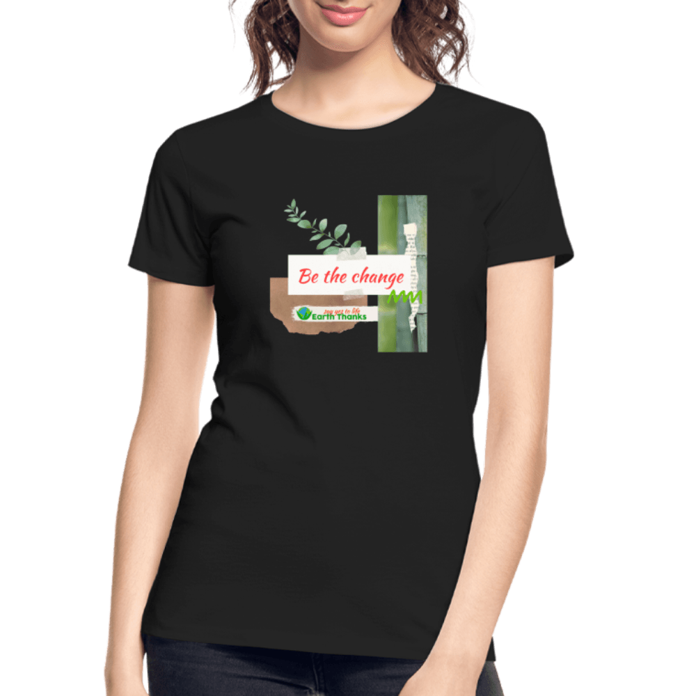 Women’s Premium Organic T-Shirt with Customizable Design - Earth Thanks - Women’s Premium Organic T-Shirt with Customizable Design - natural, vegan, eco-friendly, organic, sustainable, apparel, customizable, Eco-Friendly Tees, SPOD, T-Shirts, Women