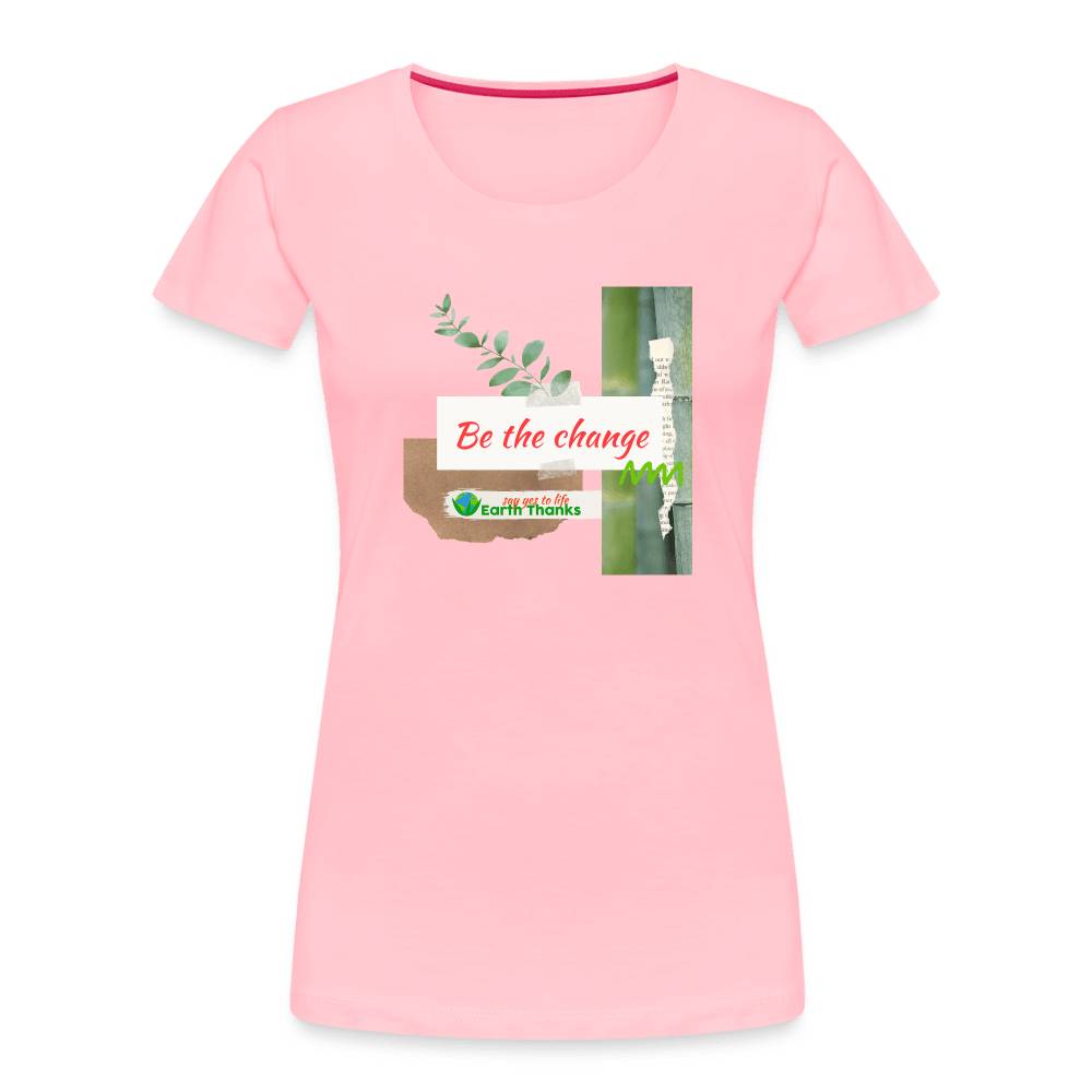 Women’s Premium Organic T-Shirt with Customizable Design - Earth Thanks - Women’s Premium Organic T-Shirt with Customizable Design - natural, vegan, eco-friendly, organic, sustainable, apparel, customizable, Eco-Friendly Tees, SPOD, T-Shirts, Women