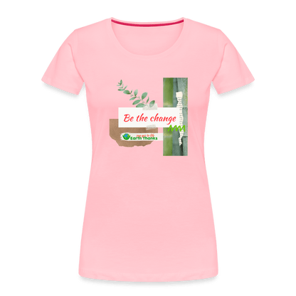 Women’s Premium Organic T-Shirt with Customizable Design - Earth Thanks - Women’s Premium Organic T-Shirt with Customizable Design - natural, vegan, eco-friendly, organic, sustainable, apparel, customizable, Eco-Friendly Tees, SPOD, T-Shirts, Women