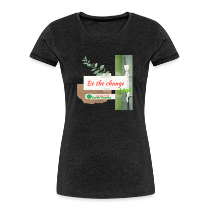 Women’s Premium Organic T-Shirt with Customizable Design - Earth Thanks - Women’s Premium Organic T-Shirt with Customizable Design - natural, vegan, eco-friendly, organic, sustainable, apparel, customizable, Eco-Friendly Tees, SPOD, T-Shirts, Women