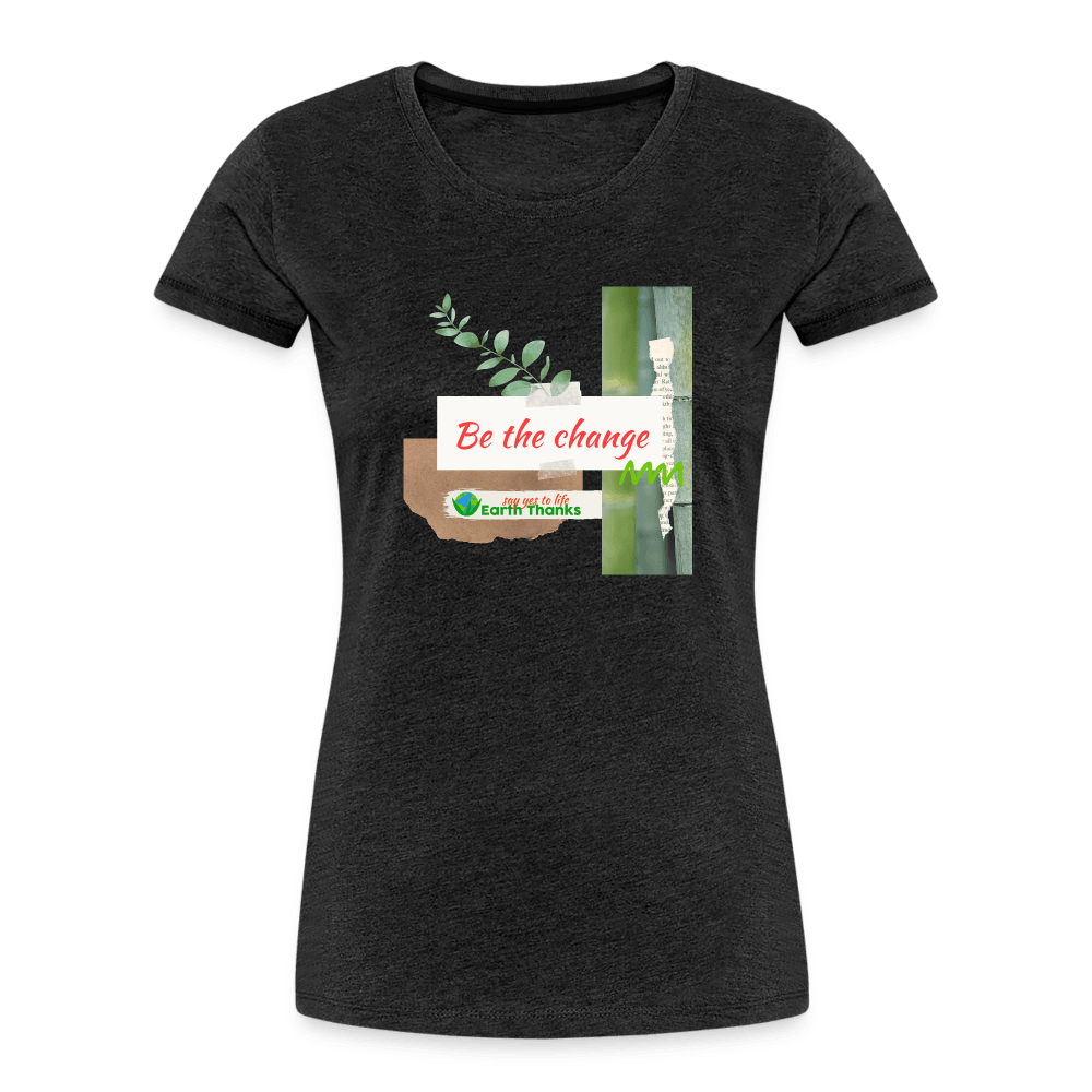 Women’s Premium Organic T-Shirt with Customizable Design - Earth Thanks - Women’s Premium Organic T-Shirt with Customizable Design - natural, vegan, eco-friendly, organic, sustainable, apparel, customizable, Eco-Friendly Tees, SPOD, T-Shirts, Women