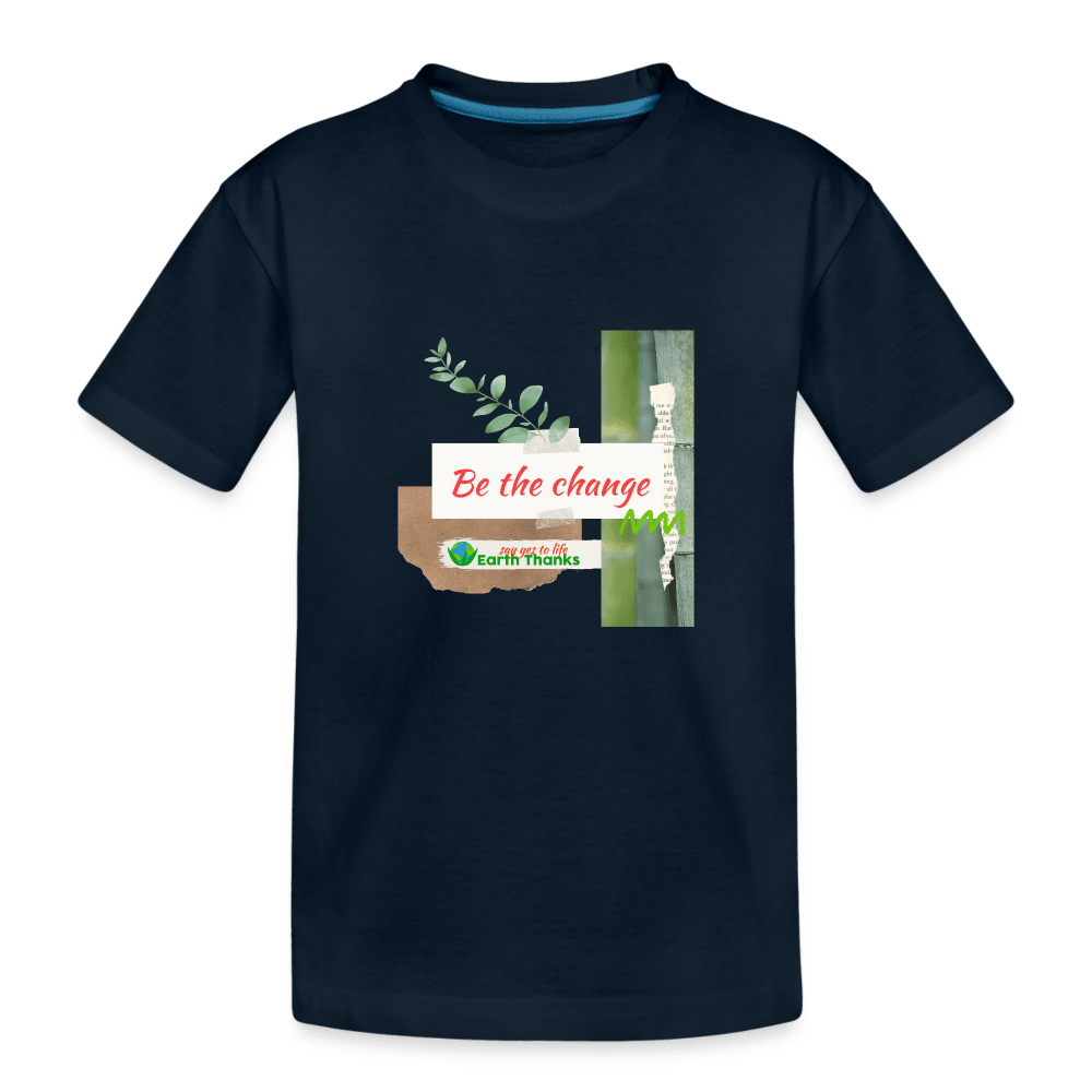 Toddler Premium Organic T-Shirt with Customizable Design - Earth Thanks - Toddler Premium Organic T-Shirt with Customizable Design - natural, vegan, eco-friendly, organic, sustainable, Baby & Toddler Shirts, children, customizable, Kids & Babies, SPOD, toddler