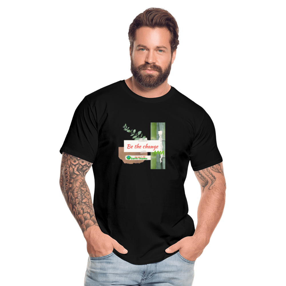 Men’s Premium Organic T-Shirt with Customizable Design - Earth Thanks - Men’s Premium Organic T-Shirt with Customizable Design - natural, vegan, eco-friendly, organic, sustainable, apparel, Big & Tall, customizable, Eco-Friendly Tees, Men, SPOD, T-Shirts, unisex