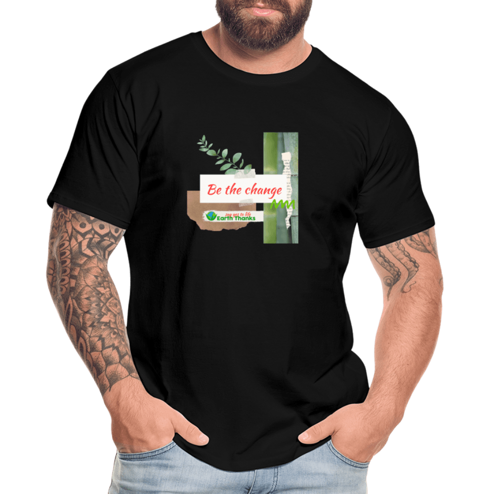 Men’s Premium Organic T-Shirt with Customizable Design - Earth Thanks - Men’s Premium Organic T-Shirt with Customizable Design - natural, vegan, eco-friendly, organic, sustainable, apparel, Big & Tall, customizable, Eco-Friendly Tees, Men, SPOD, T-Shirts, unisex