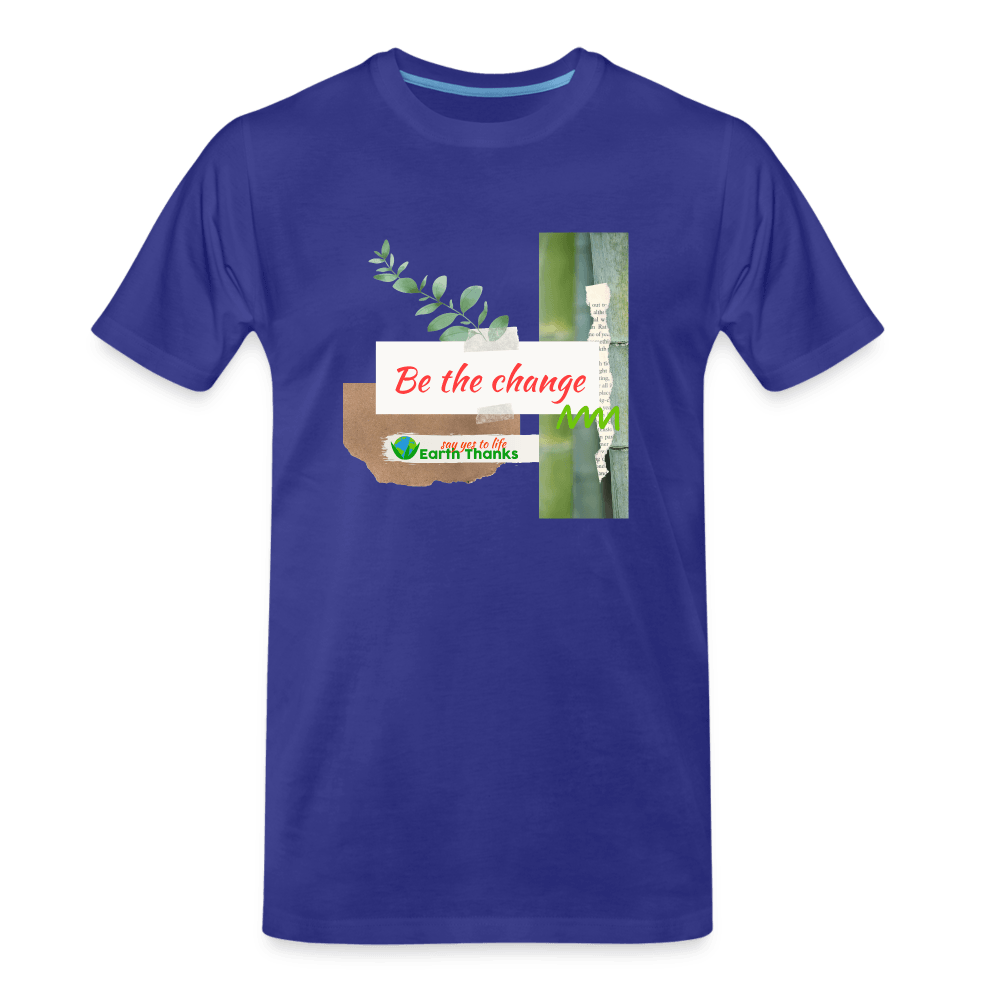Men’s Premium Organic T-Shirt with Customizable Design - Earth Thanks - Men’s Premium Organic T-Shirt with Customizable Design - natural, vegan, eco-friendly, organic, sustainable, apparel, Big & Tall, customizable, Eco-Friendly Tees, Men, SPOD, T-Shirts, unisex