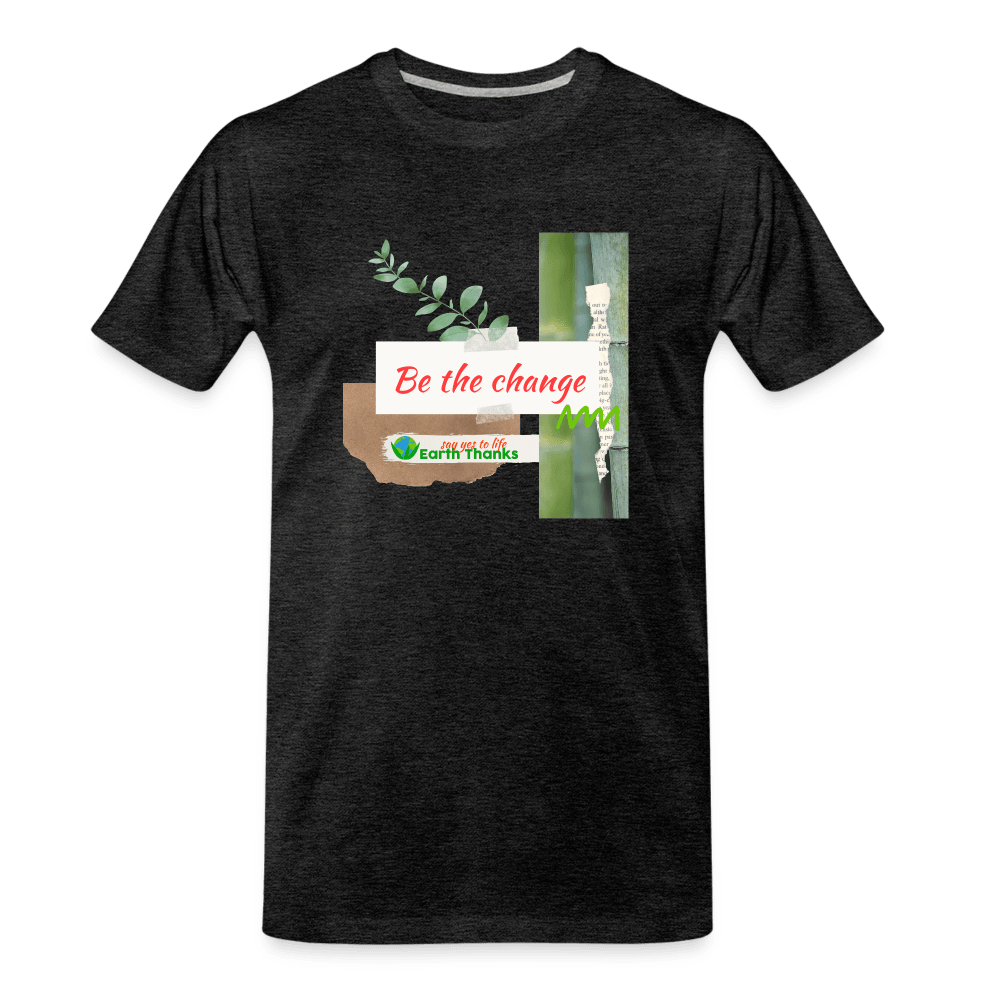 Men’s Premium Organic T-Shirt with Customizable Design - Earth Thanks - Men’s Premium Organic T-Shirt with Customizable Design - natural, vegan, eco-friendly, organic, sustainable, apparel, Big & Tall, customizable, Eco-Friendly Tees, Men, SPOD, T-Shirts, unisex