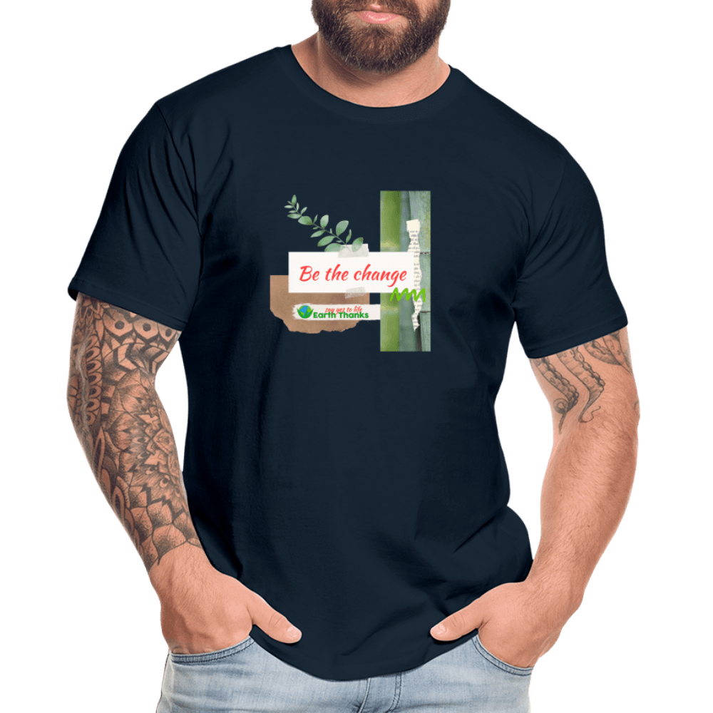 Men’s Premium Organic T-Shirt with Customizable Design - Earth Thanks - Men’s Premium Organic T-Shirt with Customizable Design - natural, vegan, eco-friendly, organic, sustainable, apparel, Big & Tall, customizable, Eco-Friendly Tees, Men, SPOD, T-Shirts, unisex
