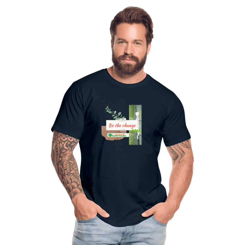 Men’s Premium Organic T-Shirt with Customizable Design - Earth Thanks - Men’s Premium Organic T-Shirt with Customizable Design - natural, vegan, eco-friendly, organic, sustainable, apparel, Big & Tall, customizable, Eco-Friendly Tees, Men, SPOD, T-Shirts, unisex