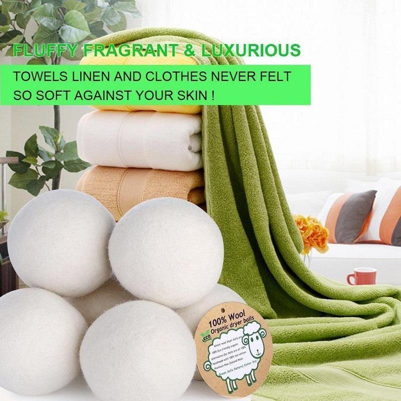 Organic Wool Laundry Dryer Balls - Earth Thanks - Organic Wool Laundry Dryer Balls - natural, vegan, eco-friendly, organic, sustainable, camping, cleaning, cleaning products, compostable, home, home care, house, housekeeping, laundry, non toxic, organic, recyclable, recycle, recycle friendly, reusable, soft, washing machine, wool, wool dryer balls