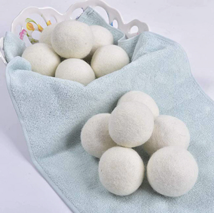 Organic Wool Laundry Dryer Balls - Earth Thanks - Organic Wool Laundry Dryer Balls - natural, vegan, eco-friendly, organic, sustainable, camping, cleaning, cleaning products, compostable, home, home care, house, housekeeping, laundry, non toxic, organic, recyclable, recycle, recycle friendly, reusable, soft, washing machine, wool, wool dryer balls