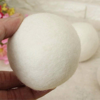 Organic Wool Laundry Dryer Balls - Earth Thanks - Organic Wool Laundry Dryer Balls - natural, vegan, eco-friendly, organic, sustainable, camping, cleaning, cleaning products, compostable, home, home care, house, housekeeping, laundry, non toxic, organic, recyclable, recycle, recycle friendly, reusable, soft, washing machine, wool, wool dryer balls