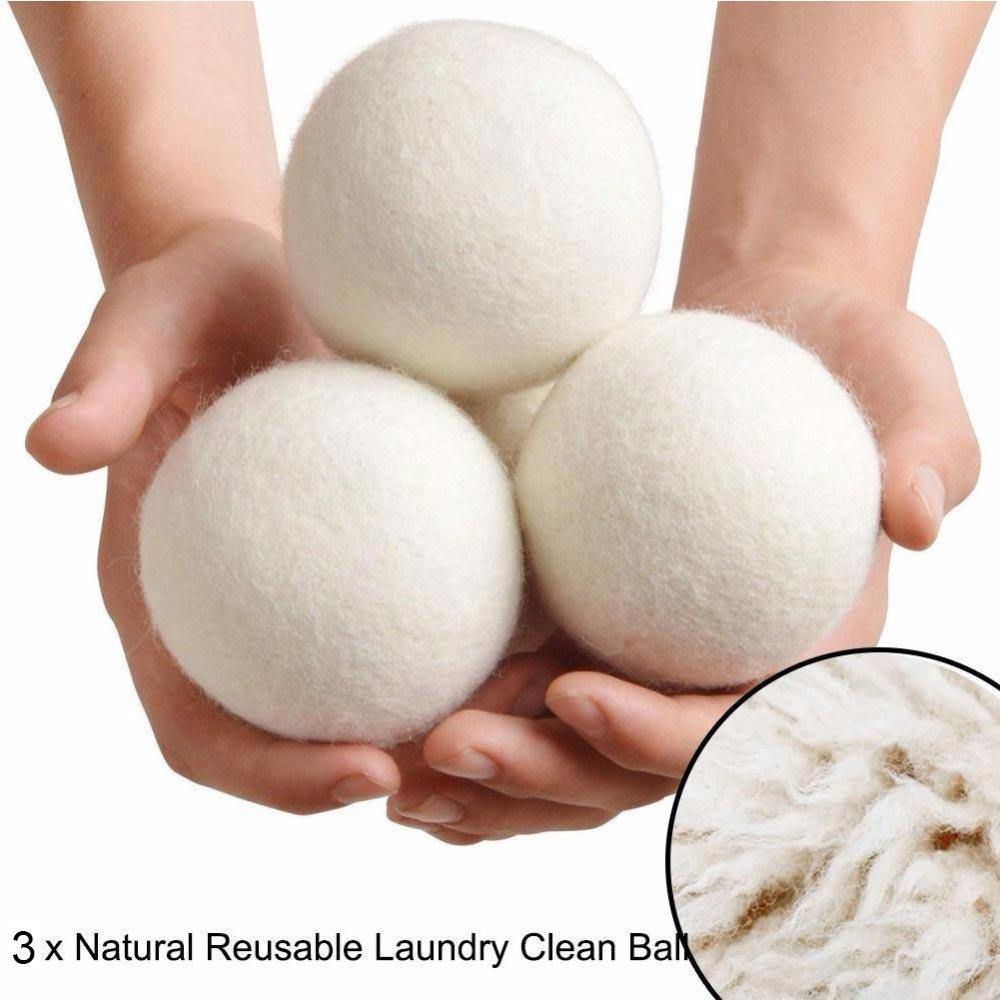 Organic Wool Laundry Dryer Balls - Earth Thanks - Organic Wool Laundry Dryer Balls - natural, vegan, eco-friendly, organic, sustainable, camping, cleaning, cleaning products, compostable, home, home care, house, housekeeping, laundry, non toxic, organic, recyclable, recycle, recycle friendly, reusable, soft, washing machine, wool, wool dryer balls